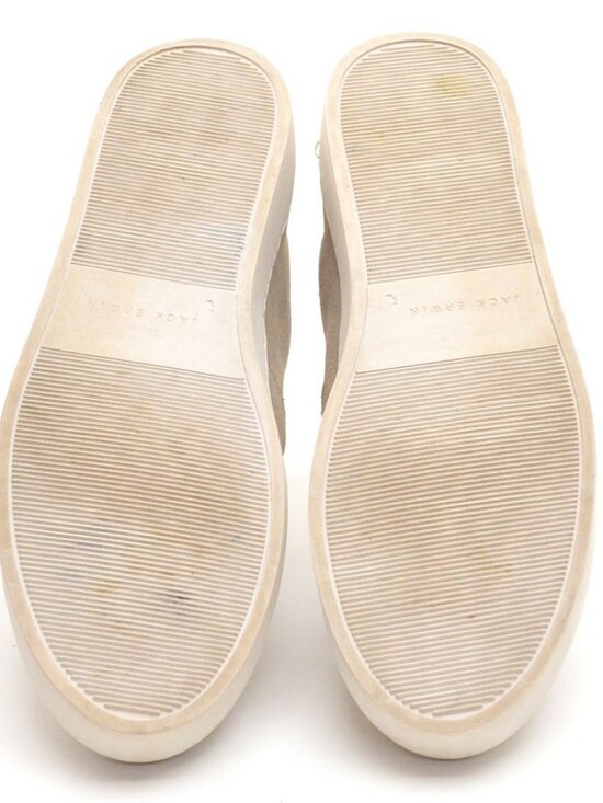 Men Jack Erwin Thomas Taupe Suede Slip On Sneakers 10.5